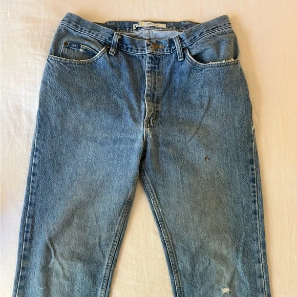 Vintage Lee Men’s Classic Denim Straight Leg Jeans - Picture 4 of 8